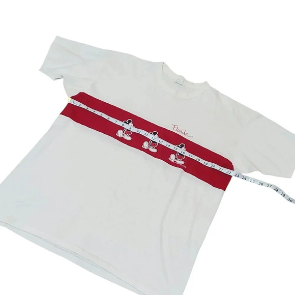 Vintage 80s Velva Sheen Mickey Mouse Florida T-Shirt XL Made in USA Disney - Picture 12 of 13